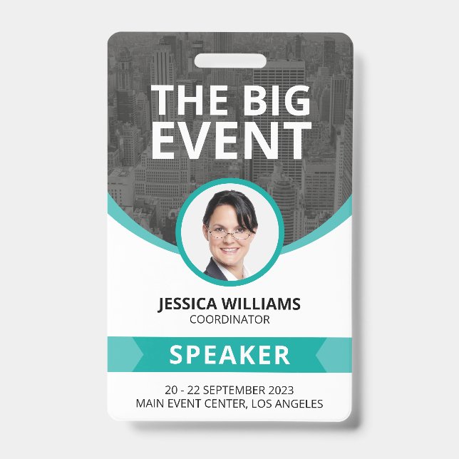 Badge d'identification de conférencier invité pour (Avant)
