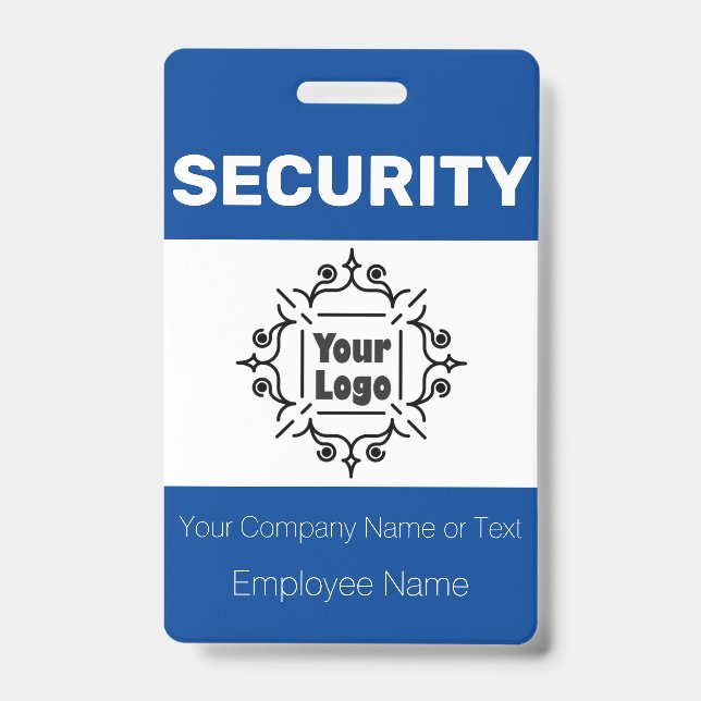 Badge d'identification de garde de sécurité person (Avant)