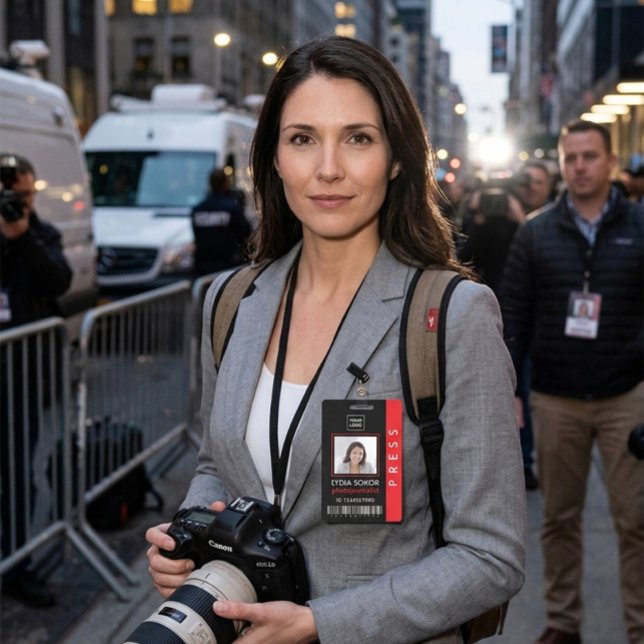 Badge d'identification de la presse moderne (Créateur téléchargé)