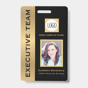 Badge d'identification de l'employé exécutif créat