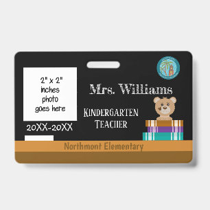 Badge d'identification de l'enseignant sur tableau