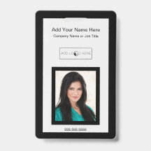 Badge d'identification de logo de photo de garnitu