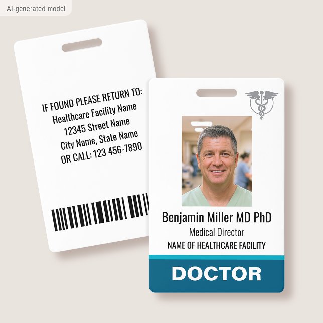Badge d'identification de médecin infirmière Photo (Créateur téléchargé)