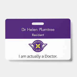 Badge d'identification de médecin personnalisable