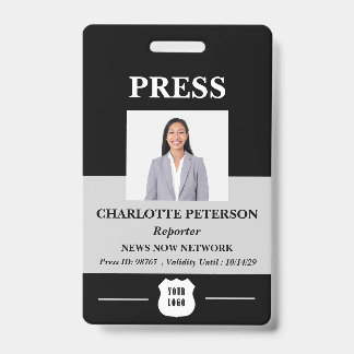 Badge d'identification de presse personnalisé avec