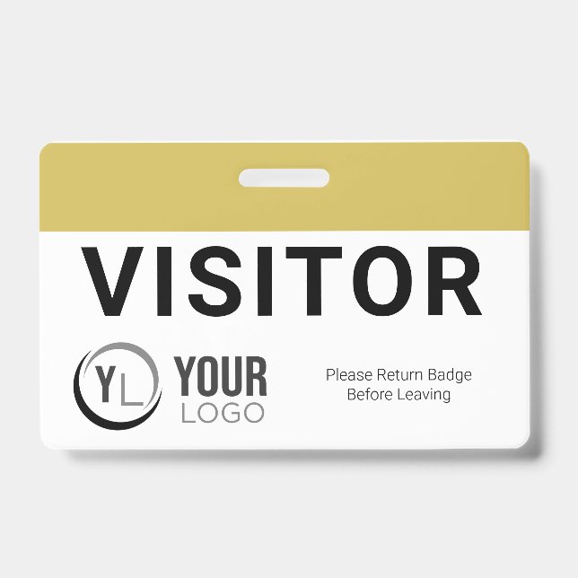 Badge d'identification de visiteur personnalisé (Avant)