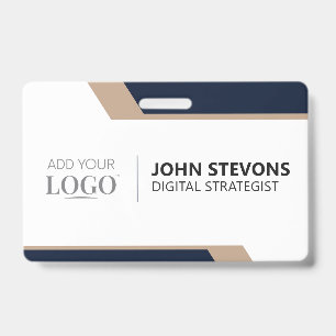 Badge d'identification d'employé d'entreprise Pl