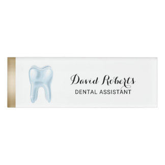 Badge D'identification Dentiste de logo de dent de l'assistant dentaire
