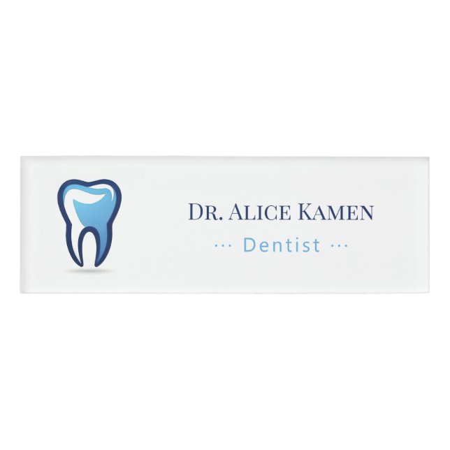 Badge D'identification Dentiste | Dents (Devant)