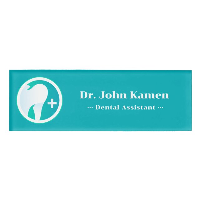 Badge D'identification Dentiste | Dents (Devant)