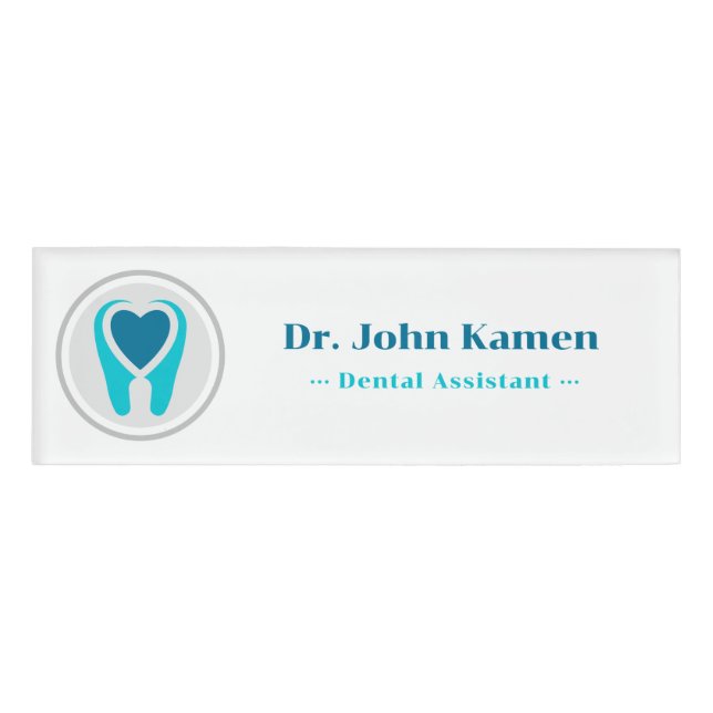 Badge D'identification Dentiste | Dents (Devant)