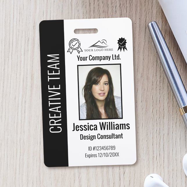Badge d'identification d'entreprise personnalisé p (Créateur téléchargé)