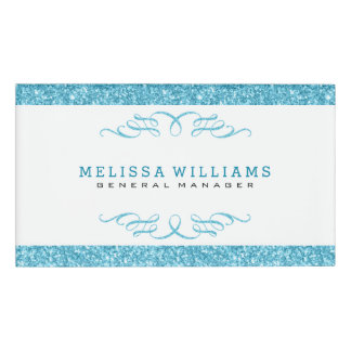 Badge D'identification Design moderne de Parties scintillant et de perles