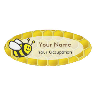 Badge D'identification Dessin sur les abeilles
