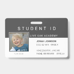 Badge d'identification d'étudiant à domicile Avi