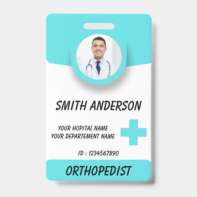 Badge d'identification d'infirmière RN personnalis (Avant)