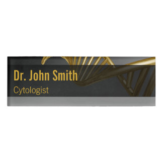 Badge D'identification DNA Strand Professional Gold Medical Luxury