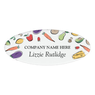 Badge D'identification Doodles de dessert | Boulangerie