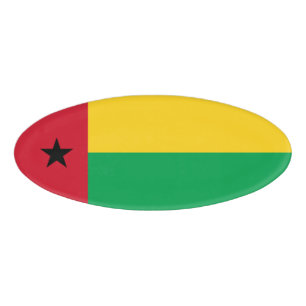 Badge D'identification Drapeau de Guinée-Bissau