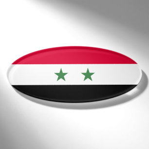 Badge D'identification Drapeau de la Syrie