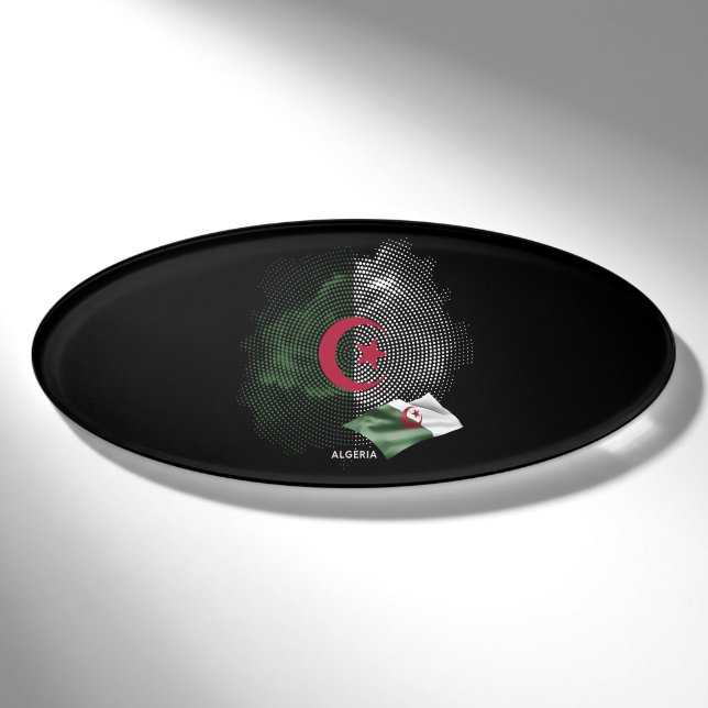 Badge D'identification Drapeau de l'Algérie (Devant)