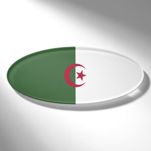 Badge D'identification Drapeau de l'Algérie