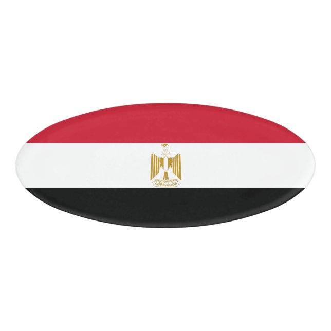 Badge D'identification Drapeau de l'Égypte (Devant)