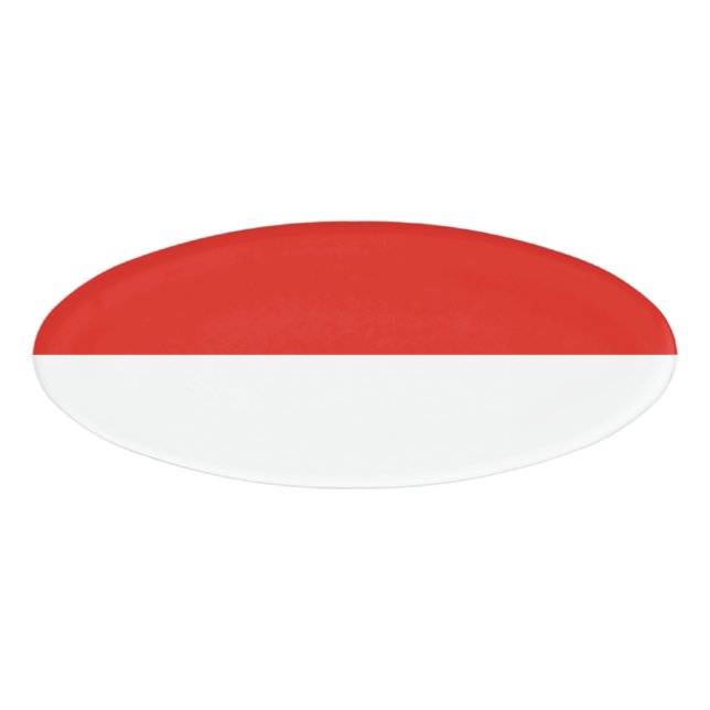Badge D'identification Drapeau de l'Indonésie (Devant)
