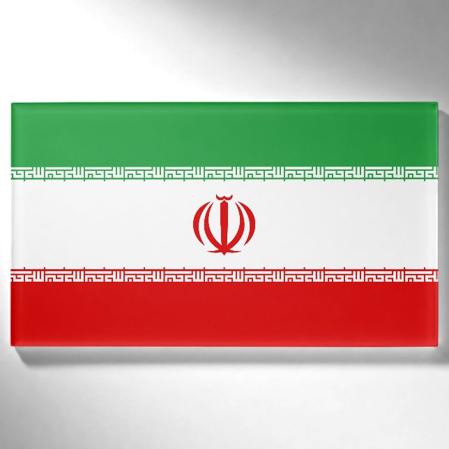 Badge D'identification Drapeau de l'Iran (Devant)