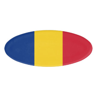 Badge D'identification Drapeau de Roumanie