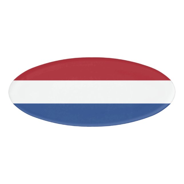 Badge D'identification Drapeau des Pays-Bas (Devant)