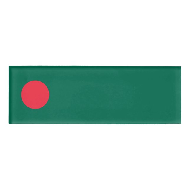 Badge D'identification Drapeau du Bangladesh (Devant)