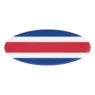 Badge D'identification Drapeau du Costa Rica