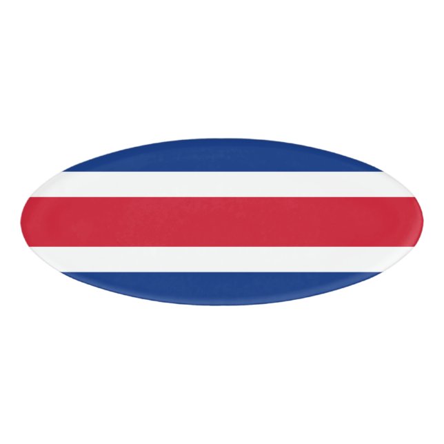 Badge D'identification Drapeau du Costa Rica (Devant)