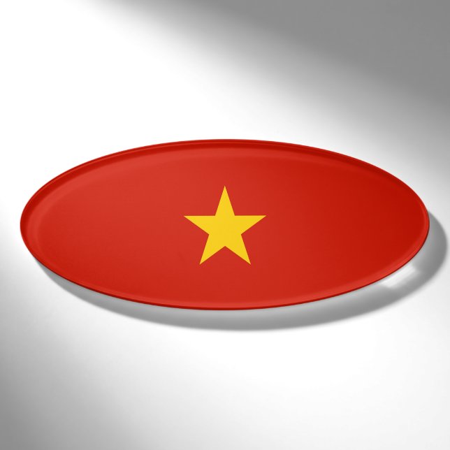 Badge D'identification Drapeau du Vietnam (Devant)