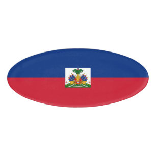 Badge D'identification Drapeau Haïti