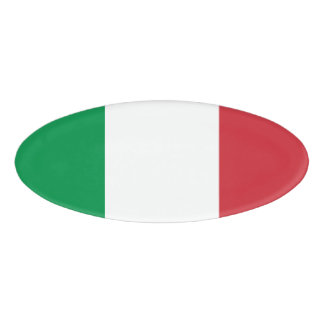 Badge D'identification Drapeau italien