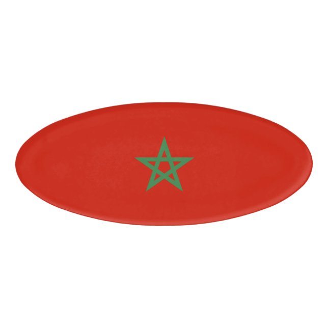 Badge D'identification drapeau marocain (Devant)