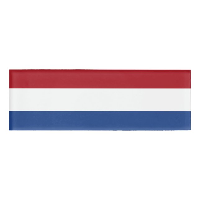 Badge D'identification Drapeau national de Pays-Bas, Hollande, (Devant)