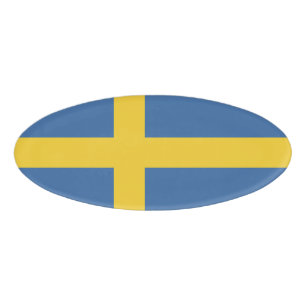 Badge D'identification Drapeau suédois