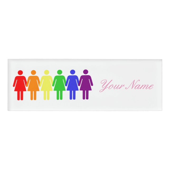 Badge D'identification droits des femmes 2017 LGBTQIA (Devant)