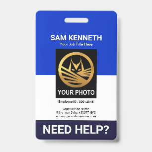 Badge d'identification du personnel médical à colo
