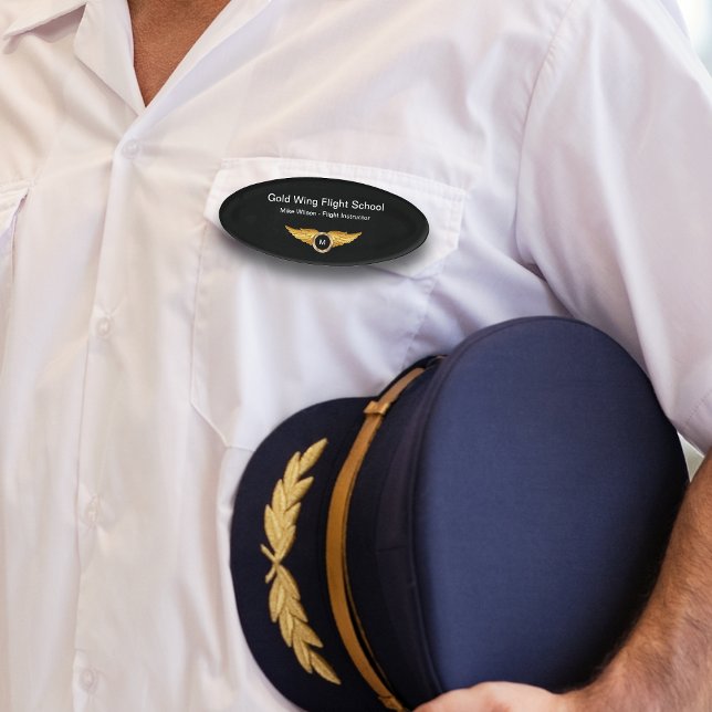 Badge D'identification École De Vol Classique Ou Personnel Aérien (Créateur téléchargé)
