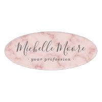 Écriture féminine élégante blush rose faux marbre