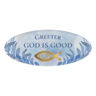Badge D'identification Église chrétienne Greeter Usher