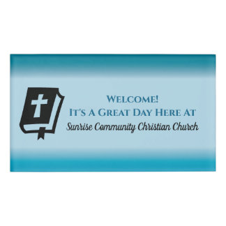 Badge D'identification Église chrétienne moderne Greeter Usher Gradient N