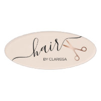Elégant ciseaux d'or rose moderne coiffeur