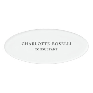 Badge D'identification Élégant minimaliste professionnel classique