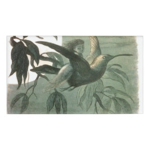 Badge D'identification Elf Fairies Elves Lune Scène nocturne Oiseau Volan