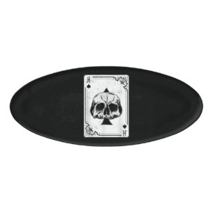 Badge D'identification Emo Gothique Et Punk Ace de Spades Poker Jeu